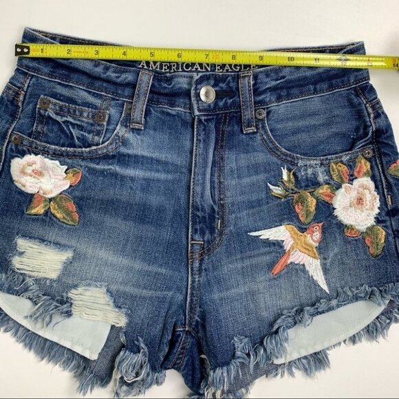𝅺American Eagle Vintage Hi-Rise Festival Shorts - Picture 3 of 7